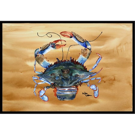 Carolines Treasures 36 x 24 in. Crab Indoor Or Outdoor Doormat CA75070